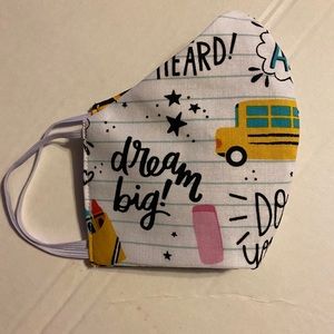 School Notebook Doodles Face Mask